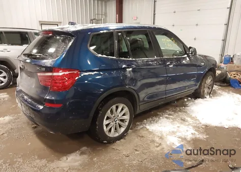 2017 BMW X3 xDrive28I z USA, uszkodzony, nr VIN 5UXWX9C56H0T15879